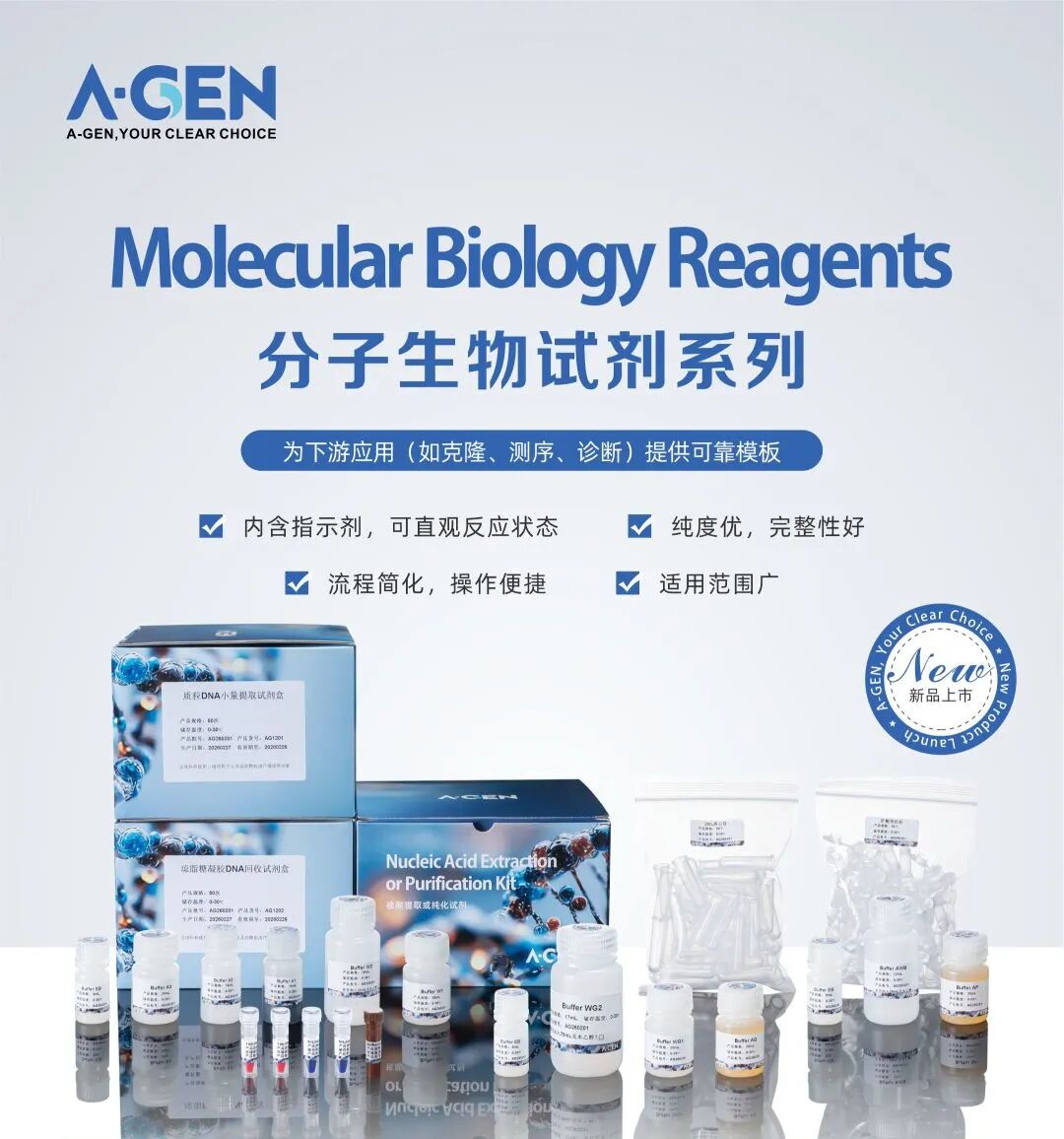 分子生物试剂系列新品_Molecular Biology Reagents_爱津生物