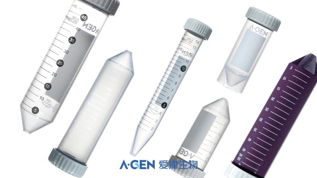 爱津常规离心管系列包括15ml、25ml和50ml三种规格